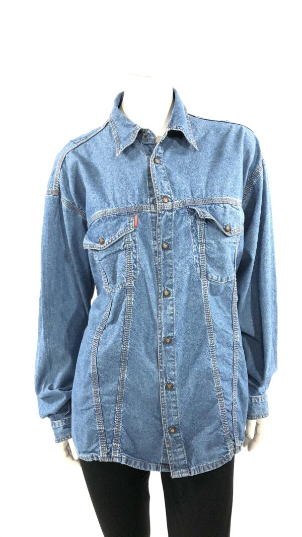 Jeansskjorta med tryck - Bild 2