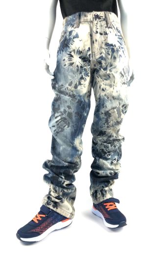 Jeans med meleringar