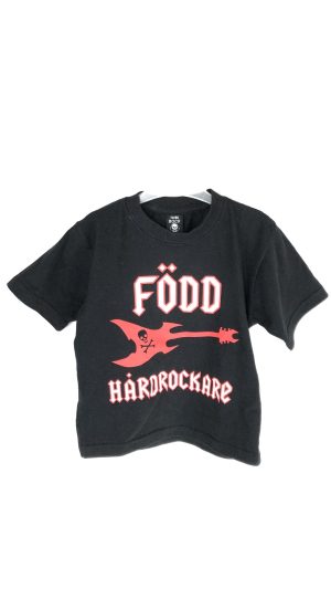T-shirt Född hårdrockare