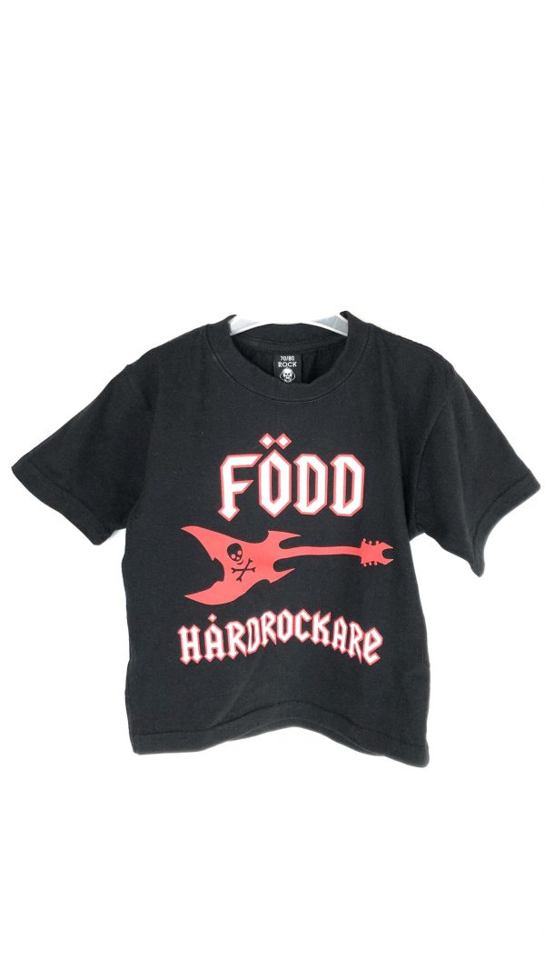 T-shirt Född hårdrockare