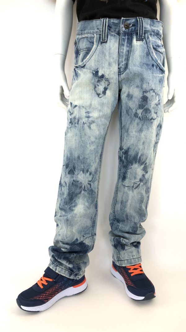 Jeans med meleringar