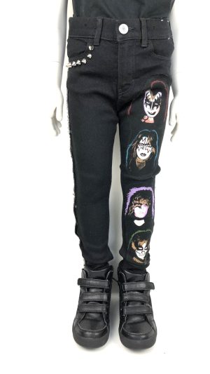 Jeans med KISS