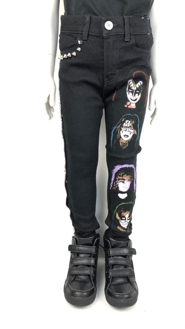 Jeans med KISS