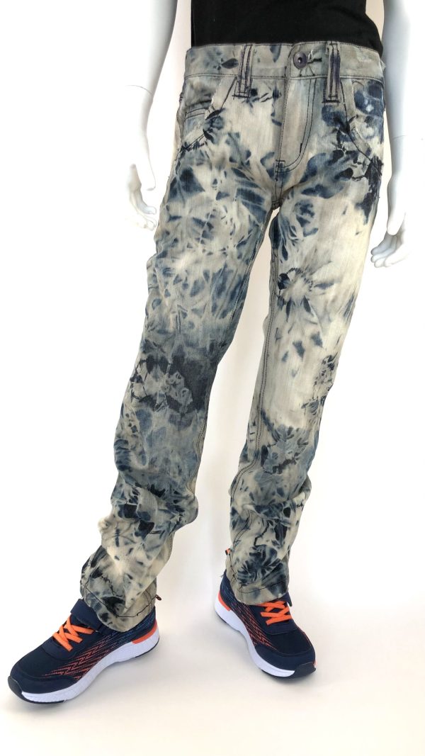 Jeans med meleringar