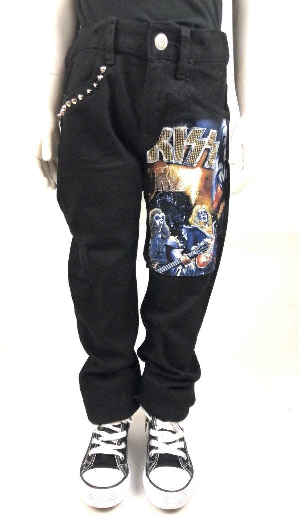 Jeans med Kiss mönster - Bild 3