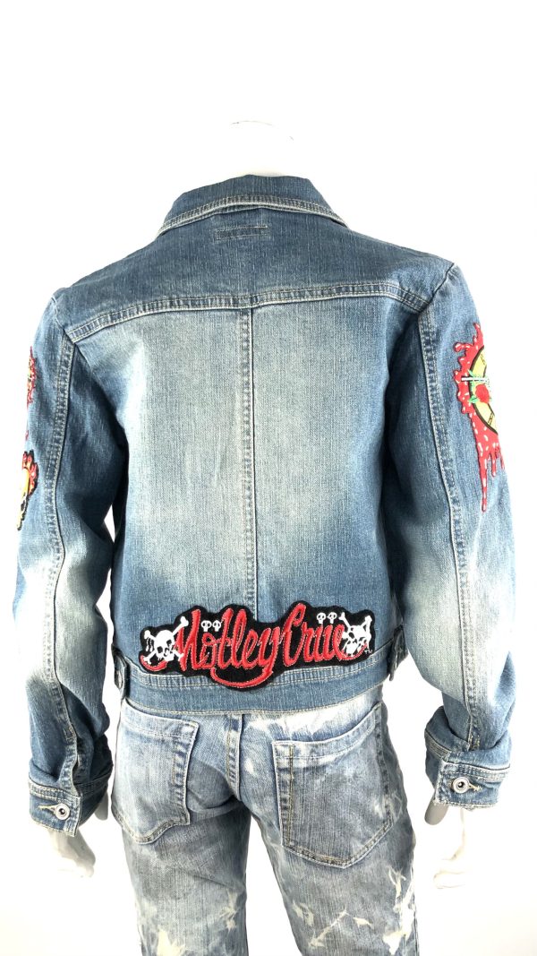 Jeansjacka med Guns n rosestygmärken - Bild 2