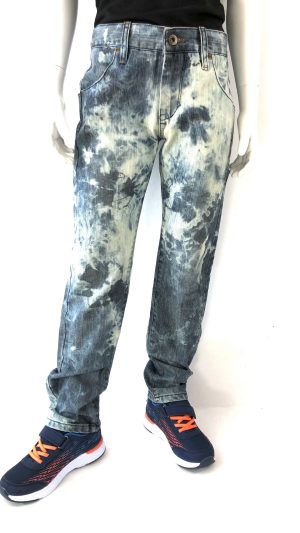 Jeans med meleringar
