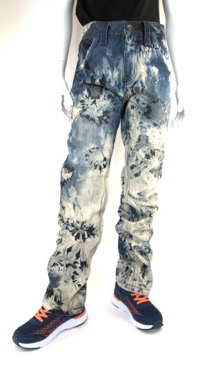 Jeans med meleringar