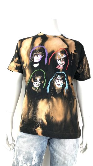 T-shirt Kiss med meleringar