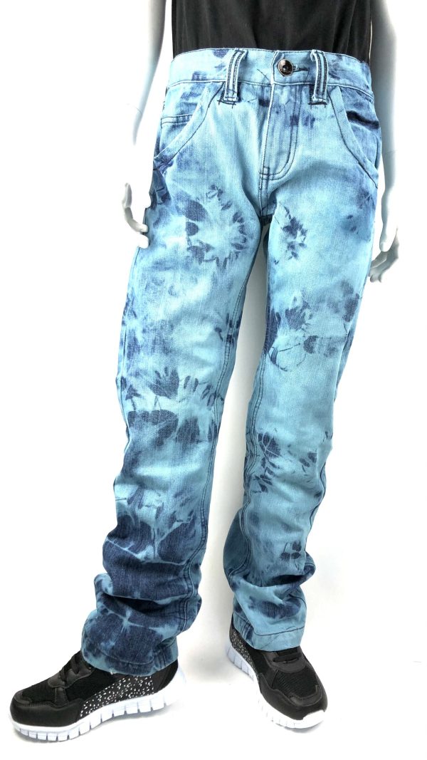 Jeans med meleringar