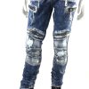 Stretchjeans med detaljer dragkedjor