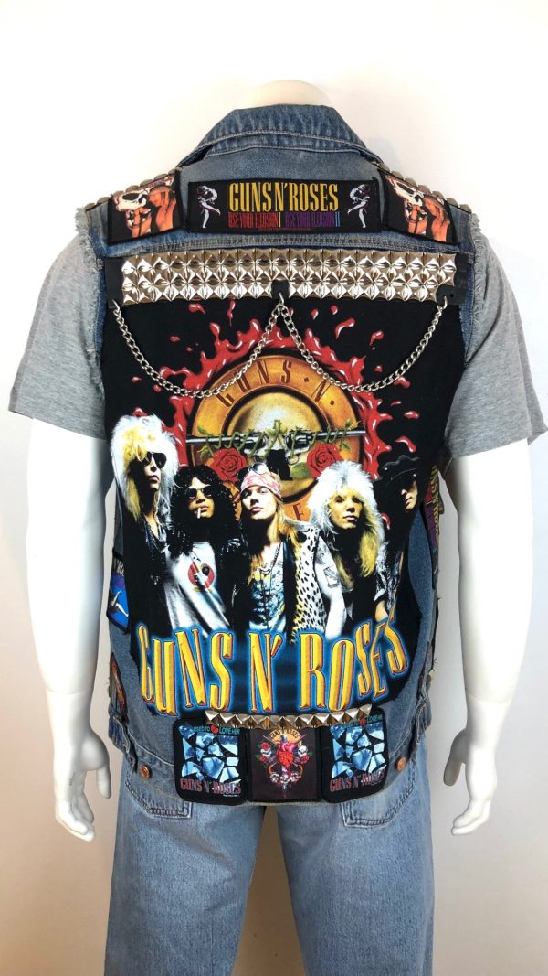 JEANSVÄST MED GUNS N ROSES STL M - Bild 2