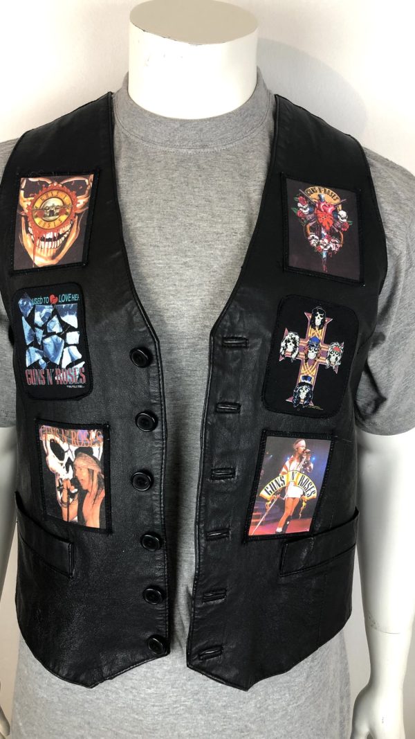 SKINNVÄST MED GUNS N ROSES STL M/L - Bild 4