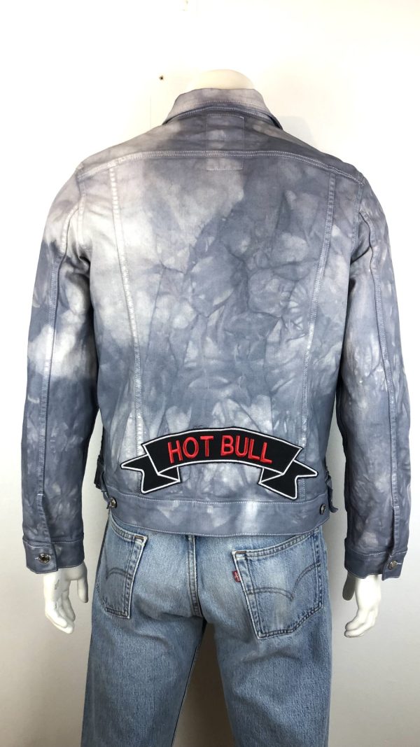 JEANSJACKA MED TYGMÄRKEN XL - Bild 2