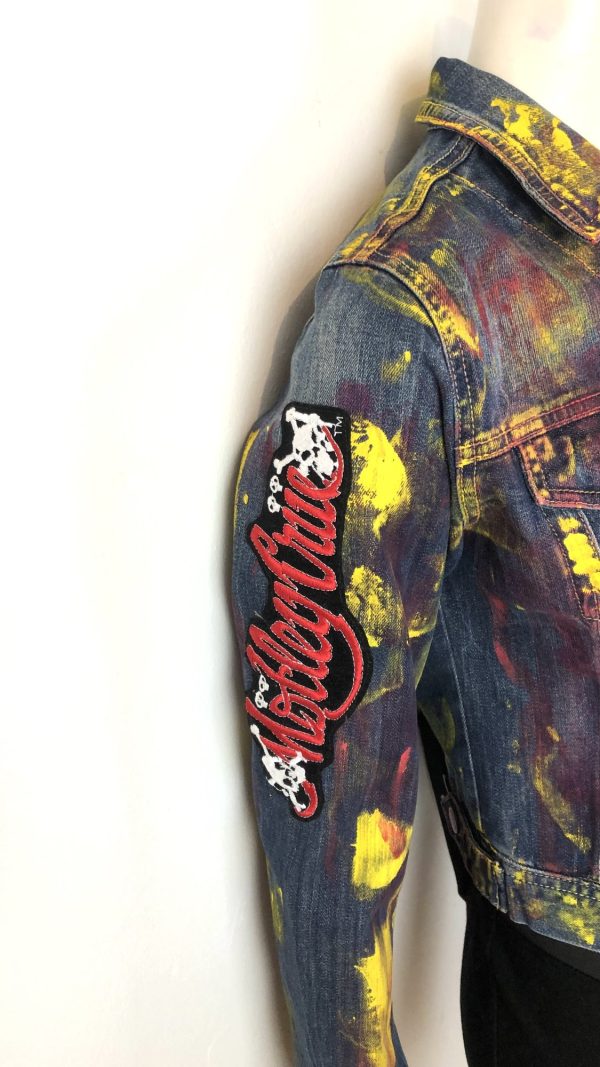 JEANSJACKA GUNS N ROSES TYGMÄRKE OCH FÄRGMELERINGAR 36 - Bild 3