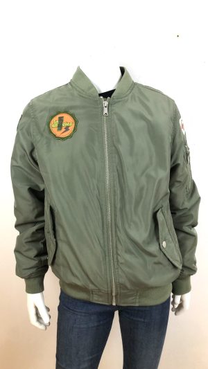 BOMBERJACKA LITE VADDERAD MED TYGMÄRKEN 134/140 CL ( 9-10 ÅR )