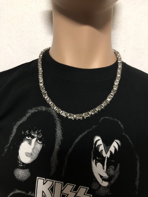 KEJSARLÄNK ROSTFRITT STÅL. GULD OCH SILVERFÄRG - Bild 2