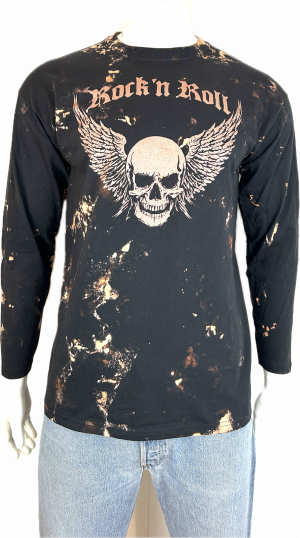 LÅNGÄRMAD T-SHIRT DÖSKALLETRYCK
