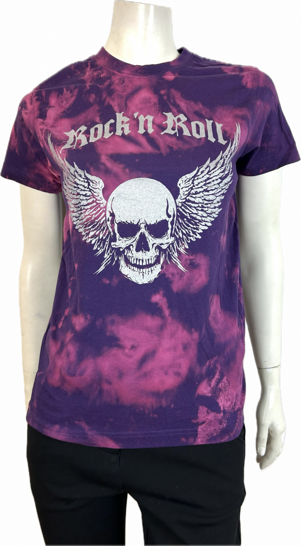 T-SHIRT MED DÖSKALLETRYCK