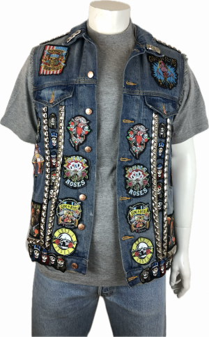 JEANSVÄST MED GUNS N ROSES STL M
