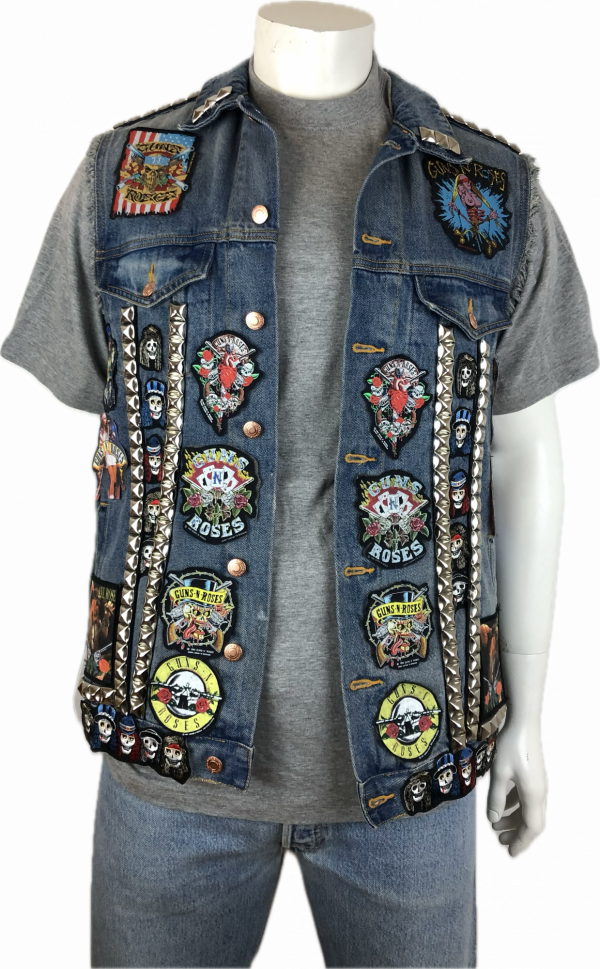 JEANSVÄST MED GUNS N ROSES STL M
