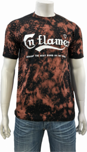 T-SHIRT IN FLAMES MED MELERINGAR